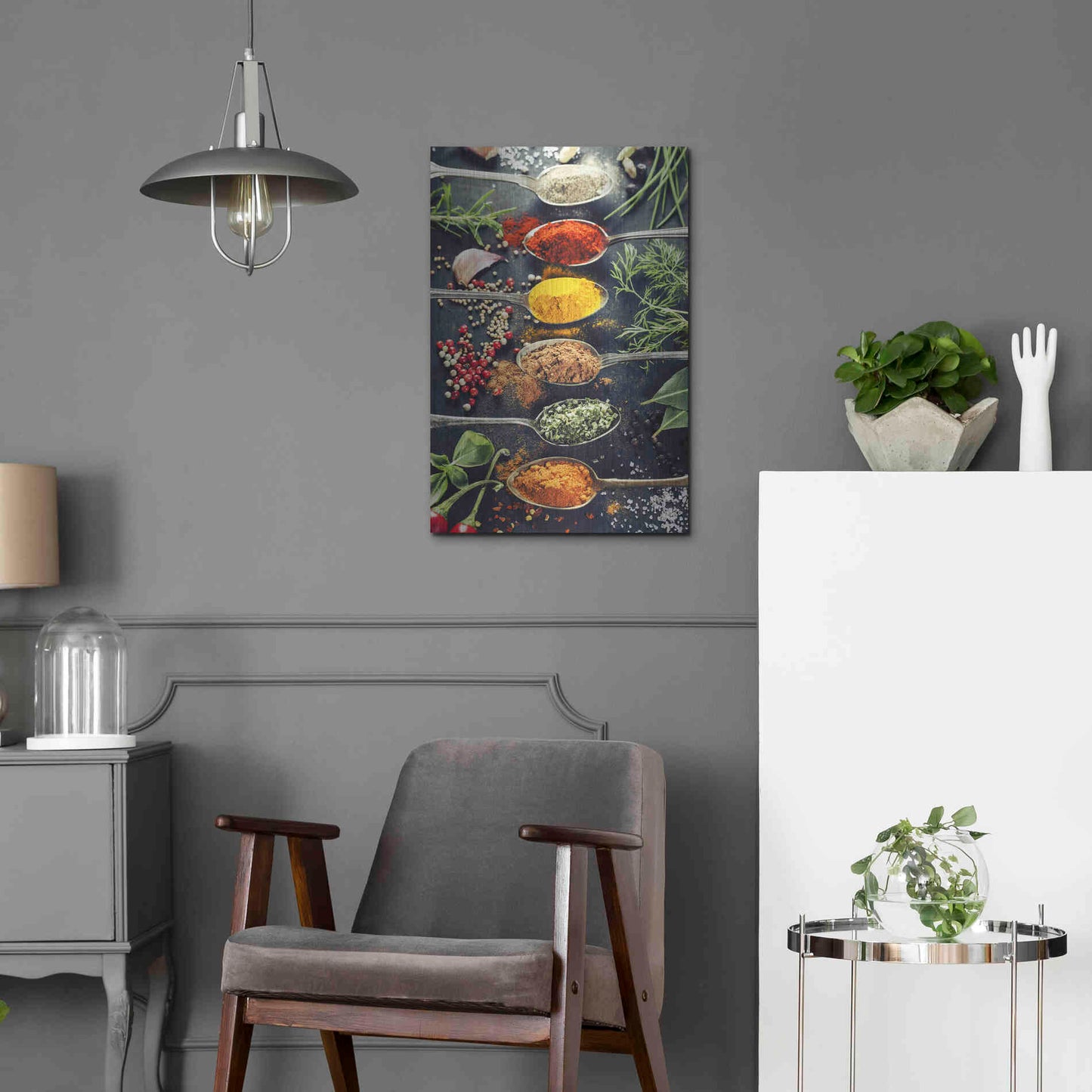 Luxe Metal Art 'A Pinch of Spice' Metal Wall Art,16x24