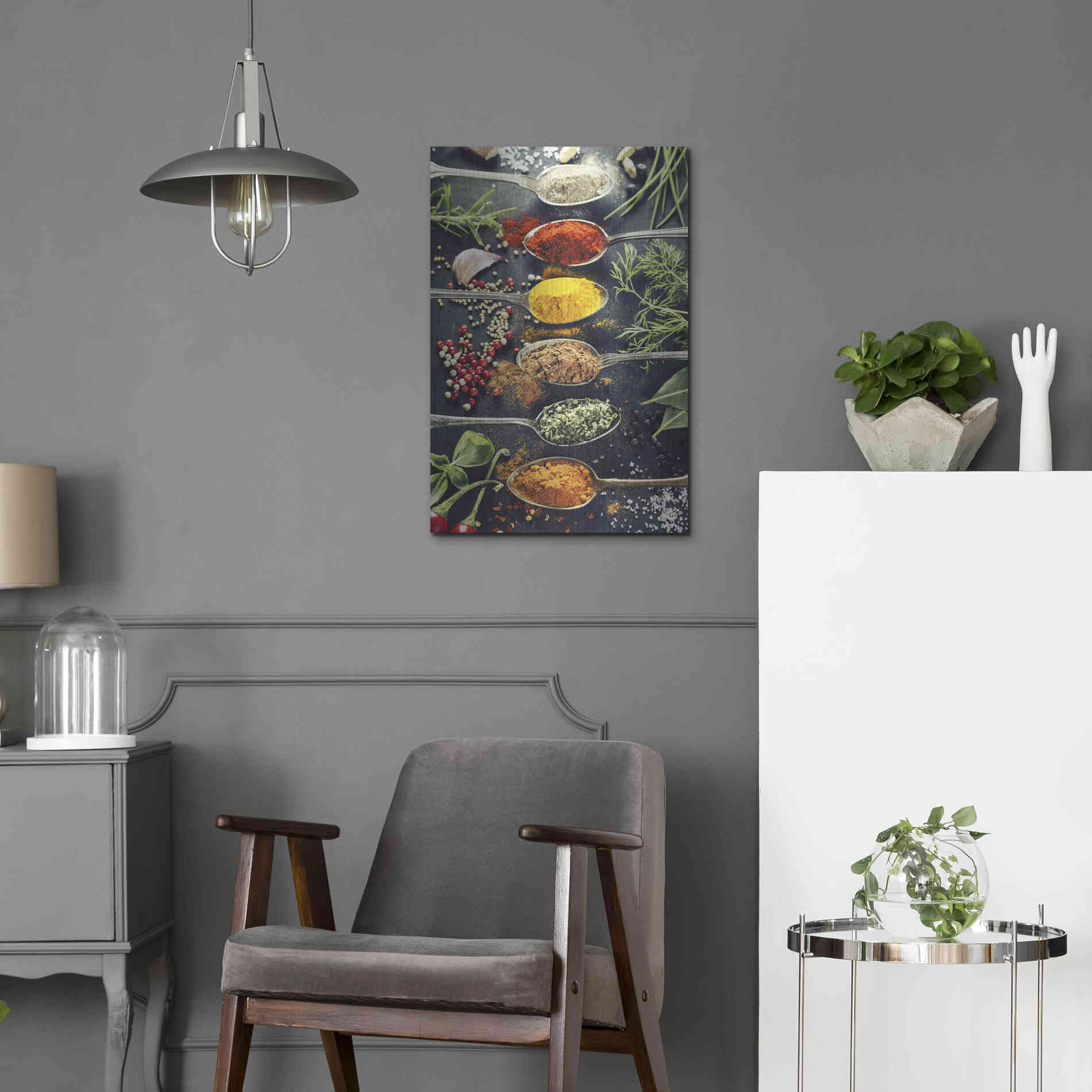 Luxe Metal Art 'A Pinch of Spice' Metal Wall Art,16x24