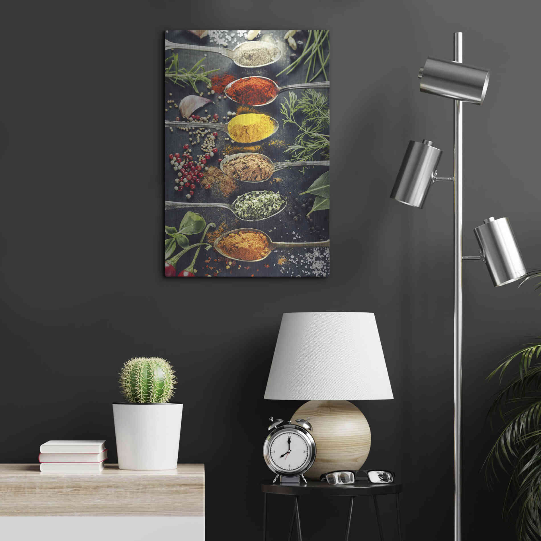 Luxe Metal Art 'A Pinch of Spice' Metal Wall Art,16x24