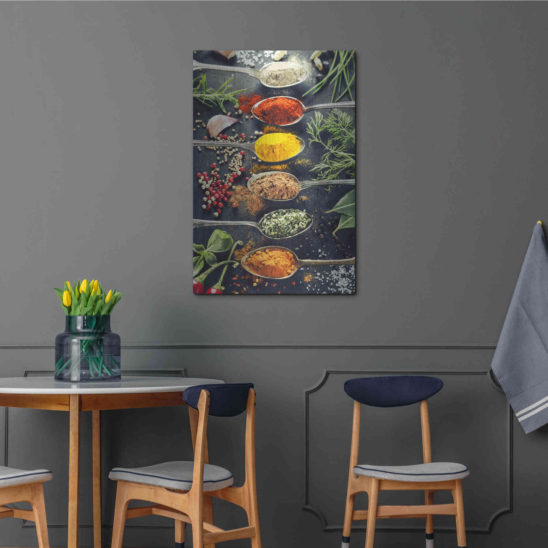 Luxe Metal Art 'A Pinch of Spice' Metal Wall Art,24x36