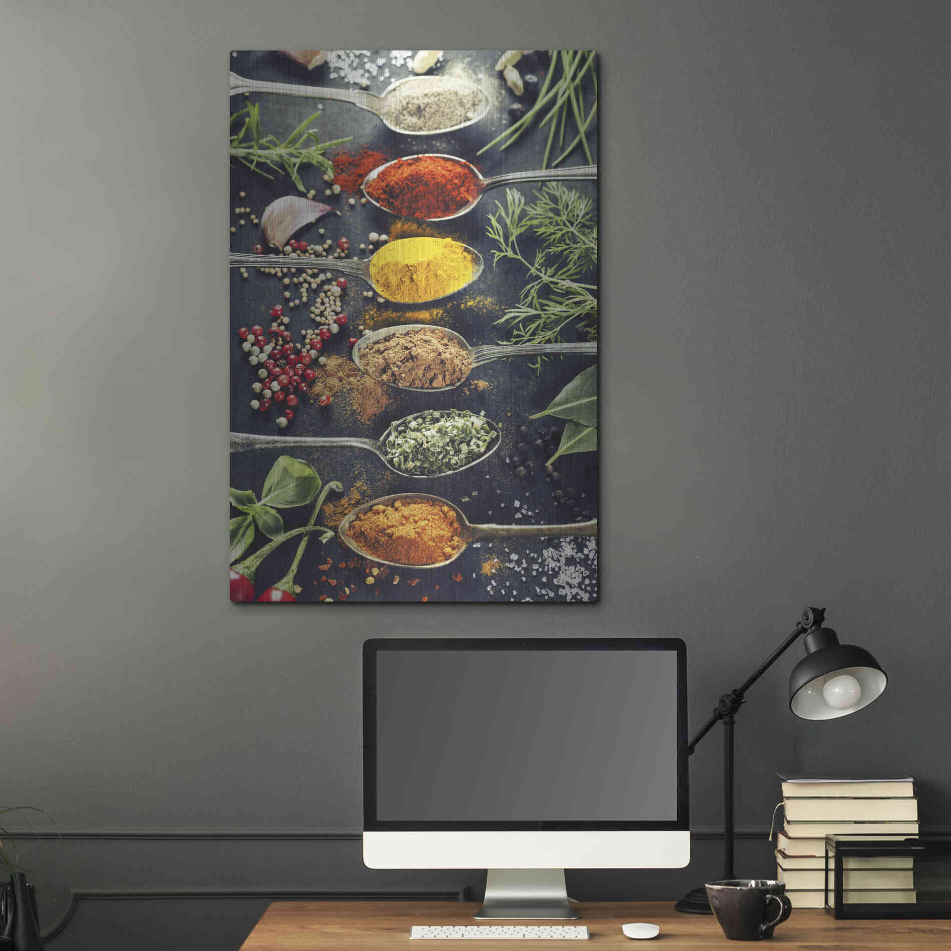 Luxe Metal Art 'A Pinch of Spice' Metal Wall Art,24x36