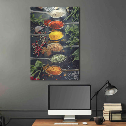 Luxe Metal Art 'A Pinch of Spice' Metal Wall Art,24x36