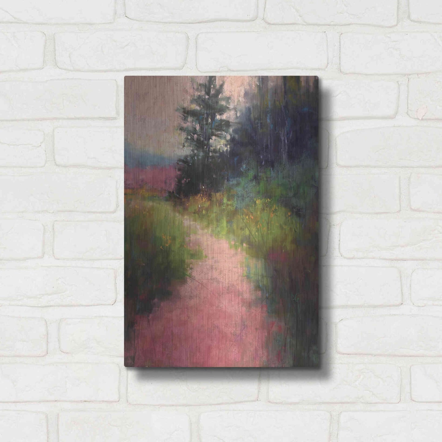 Luxe Metal Art 'Magenta' by Alejandra Goss, Metal Wall Art,12x16