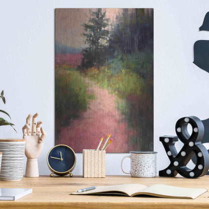 Luxe Metal Art 'Magenta' by Alejandra Goss, Metal Wall Art,12x16