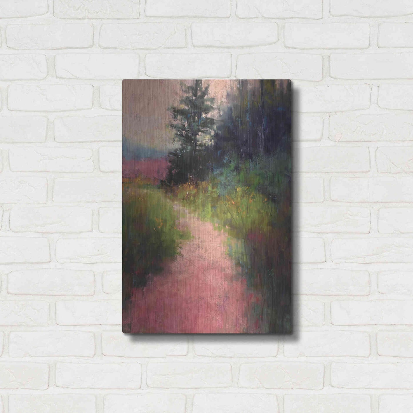 Luxe Metal Art 'Magenta' by Alejandra Goss, Metal Wall Art,16x24