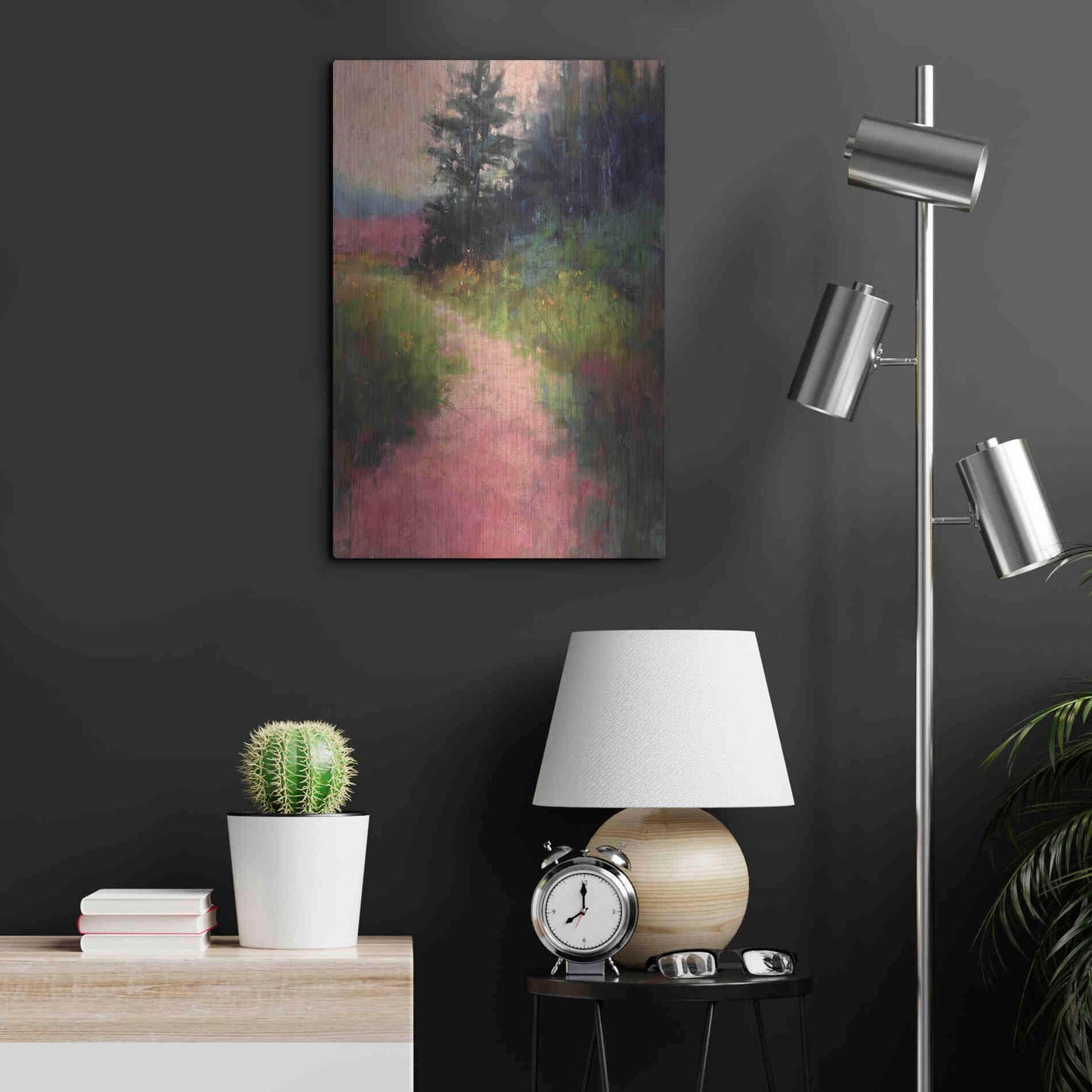 Luxe Metal Art 'Magenta' by Alejandra Goss, Metal Wall Art,16x24