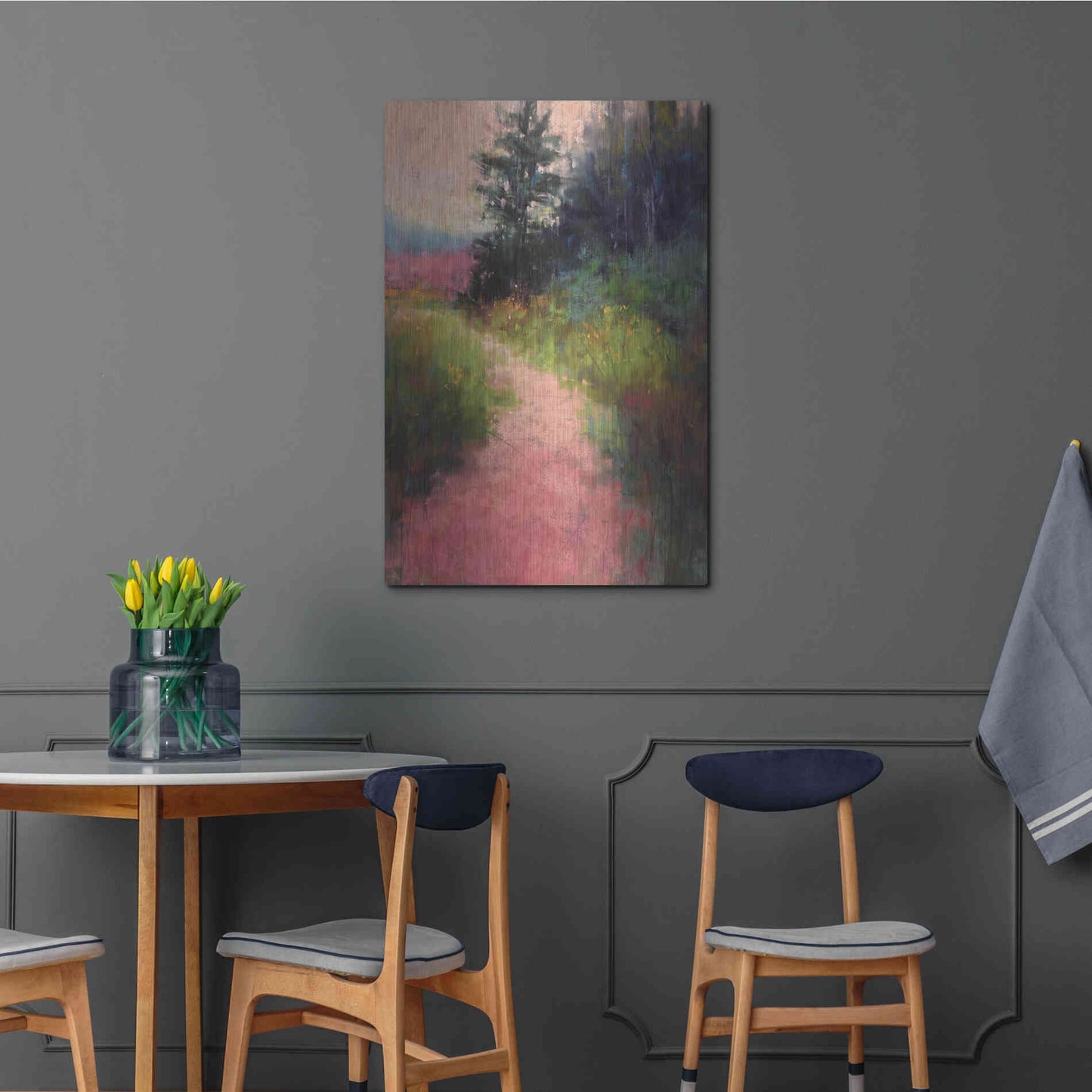 Luxe Metal Art 'Magenta' by Alejandra Goss, Metal Wall Art,24x36