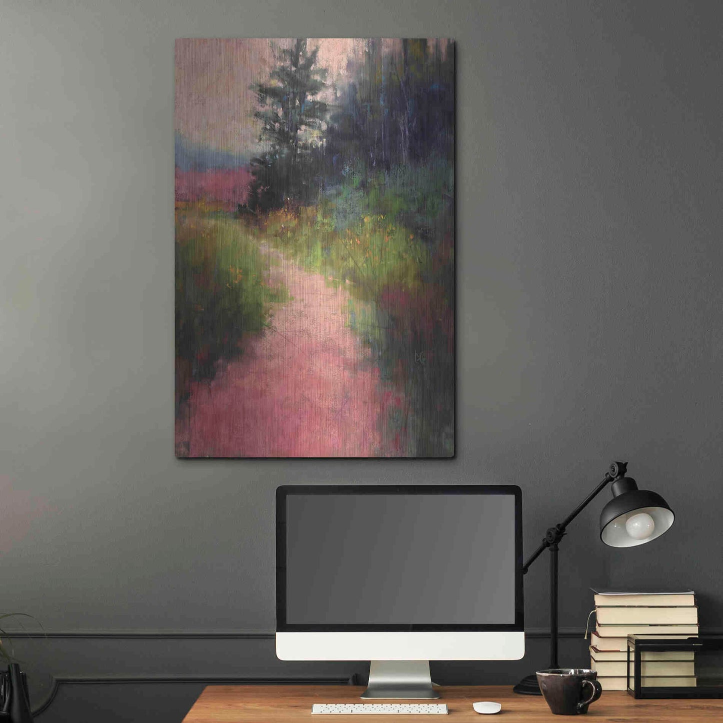 Luxe Metal Art 'Magenta' by Alejandra Goss, Metal Wall Art,24x36