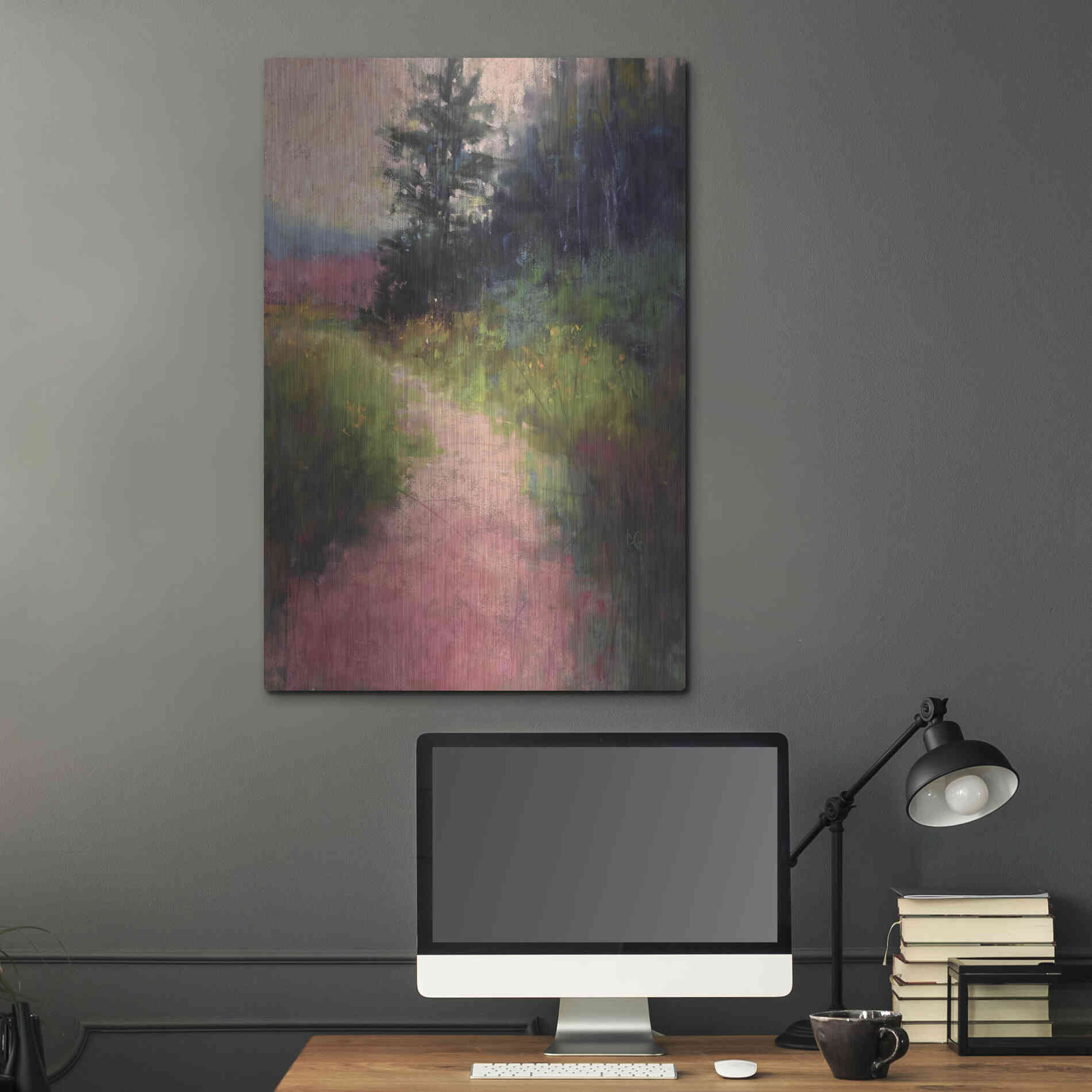 Luxe Metal Art 'Magenta' by Alejandra Goss, Metal Wall Art,24x36