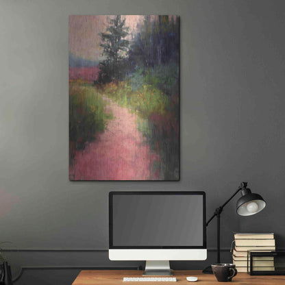 Luxe Metal Art 'Magenta' by Alejandra Goss, Metal Wall Art,24x36