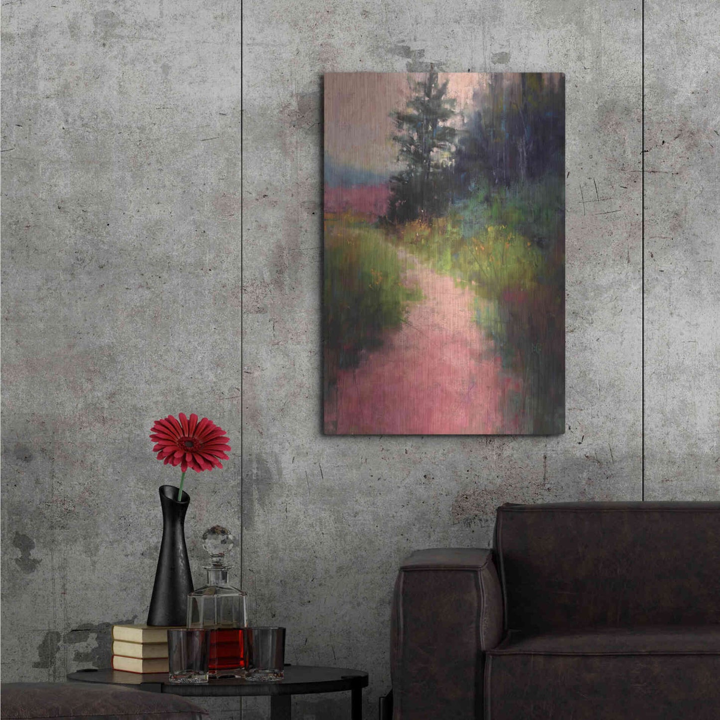 Luxe Metal Art 'Magenta' by Alejandra Goss, Metal Wall Art,24x36