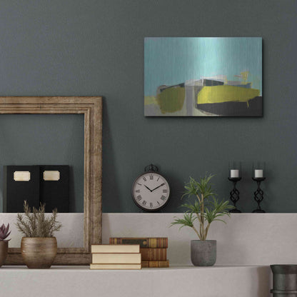 Luxe Metal Art 'East End Hill' by Amanda Hawkins, Metal Wall Art,16x12