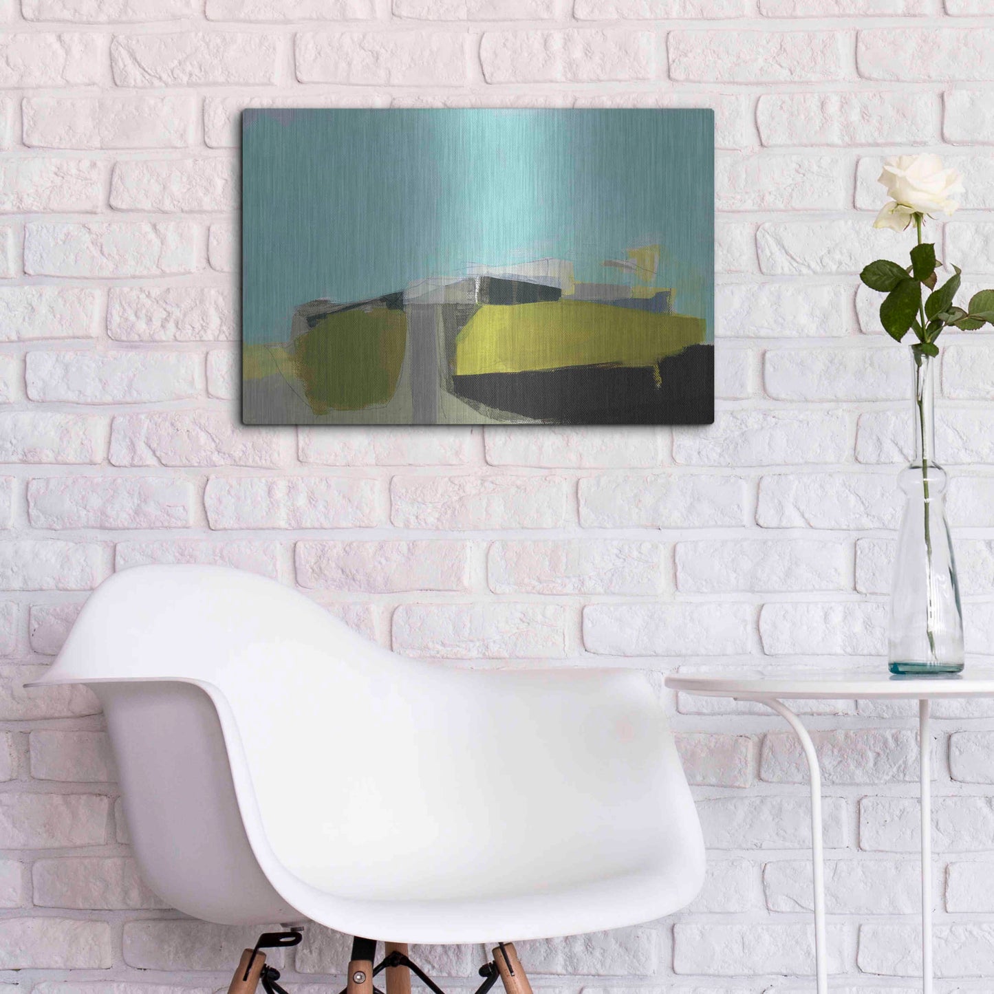 Luxe Metal Art 'East End Hill' by Amanda Hawkins, Metal Wall Art,24x16