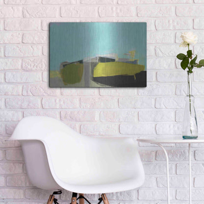 Luxe Metal Art 'East End Hill' by Amanda Hawkins, Metal Wall Art,24x16