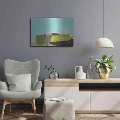 Luxe Metal Art 'East End Hill' by Amanda Hawkins, Metal Wall Art,24x16