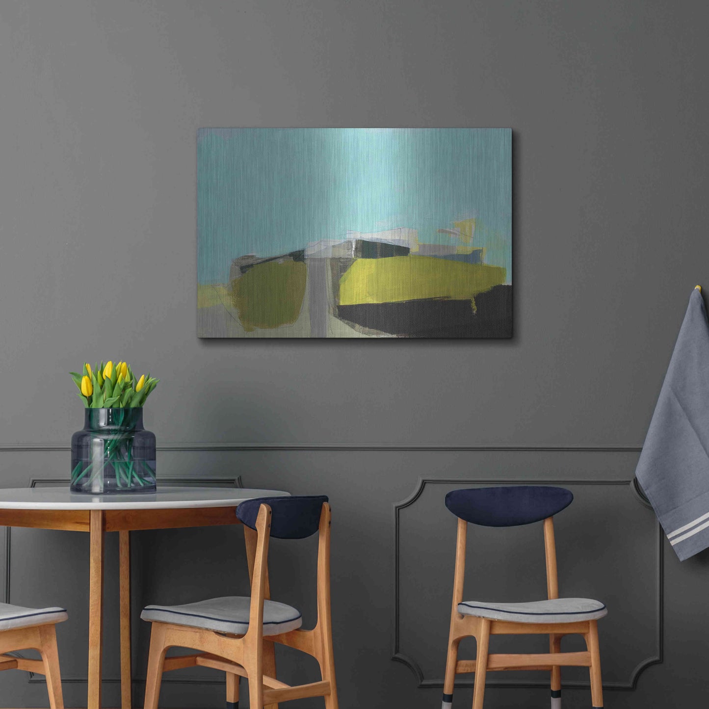 Luxe Metal Art 'East End Hill' by Amanda Hawkins, Metal Wall Art,36x24