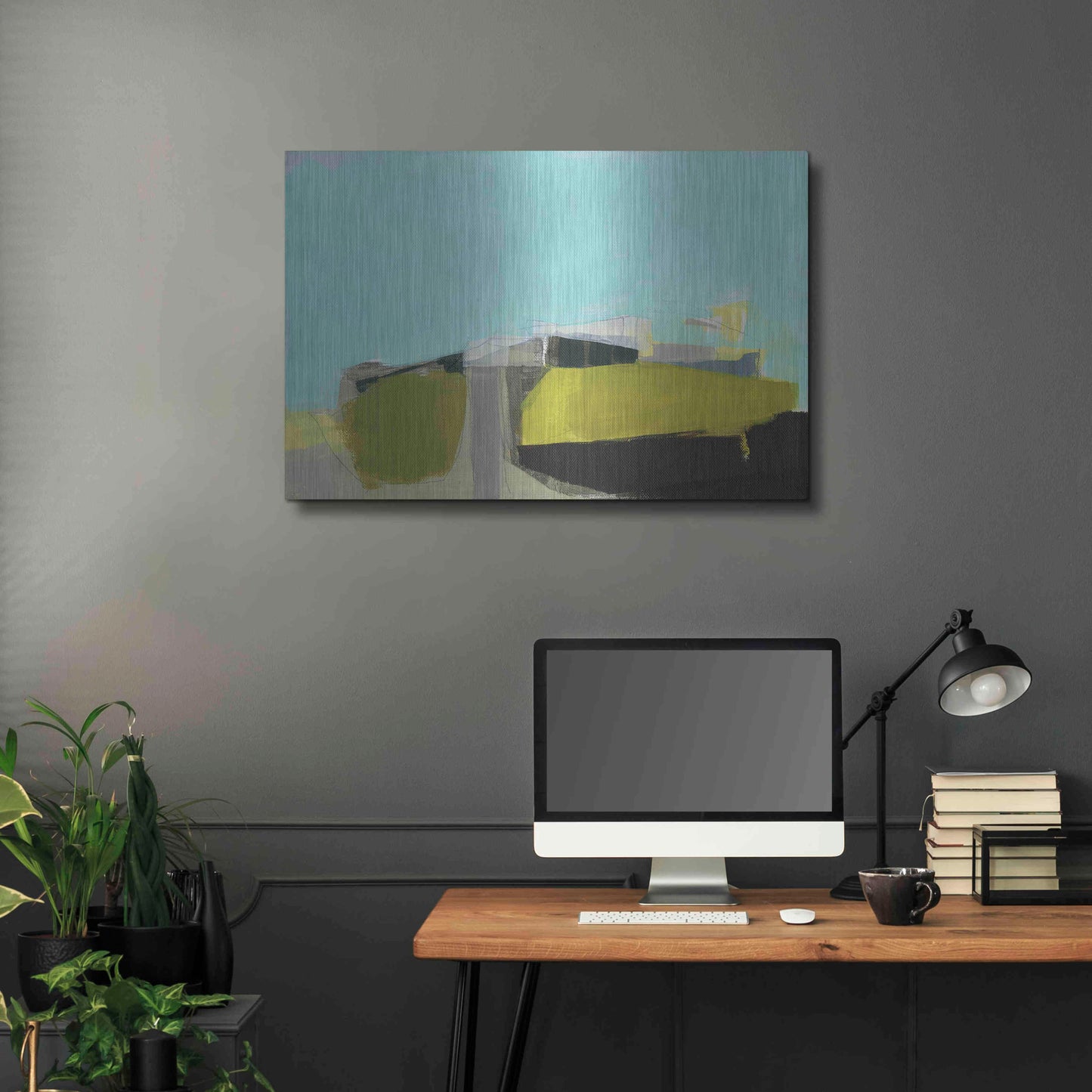 Luxe Metal Art 'East End Hill' by Amanda Hawkins, Metal Wall Art,36x24