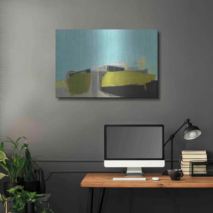 Luxe Metal Art 'East End Hill' by Amanda Hawkins, Metal Wall Art,36x24