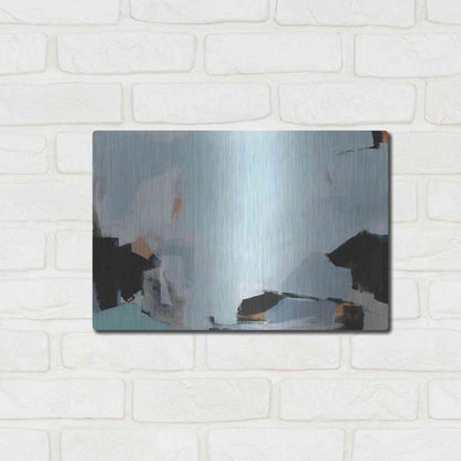 Luxe Metal Art 'Iceberg' by Amanda Hawkins, Metal Wall Art,16x12