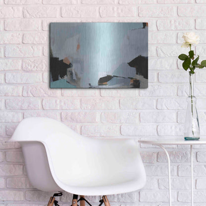 Luxe Metal Art 'Iceberg' by Amanda Hawkins, Metal Wall Art,24x16