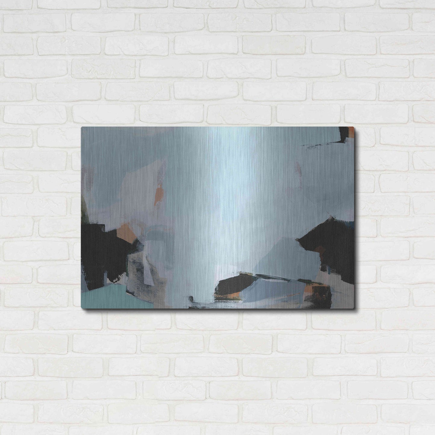 Luxe Metal Art 'Iceberg' by Amanda Hawkins, Metal Wall Art,36x24