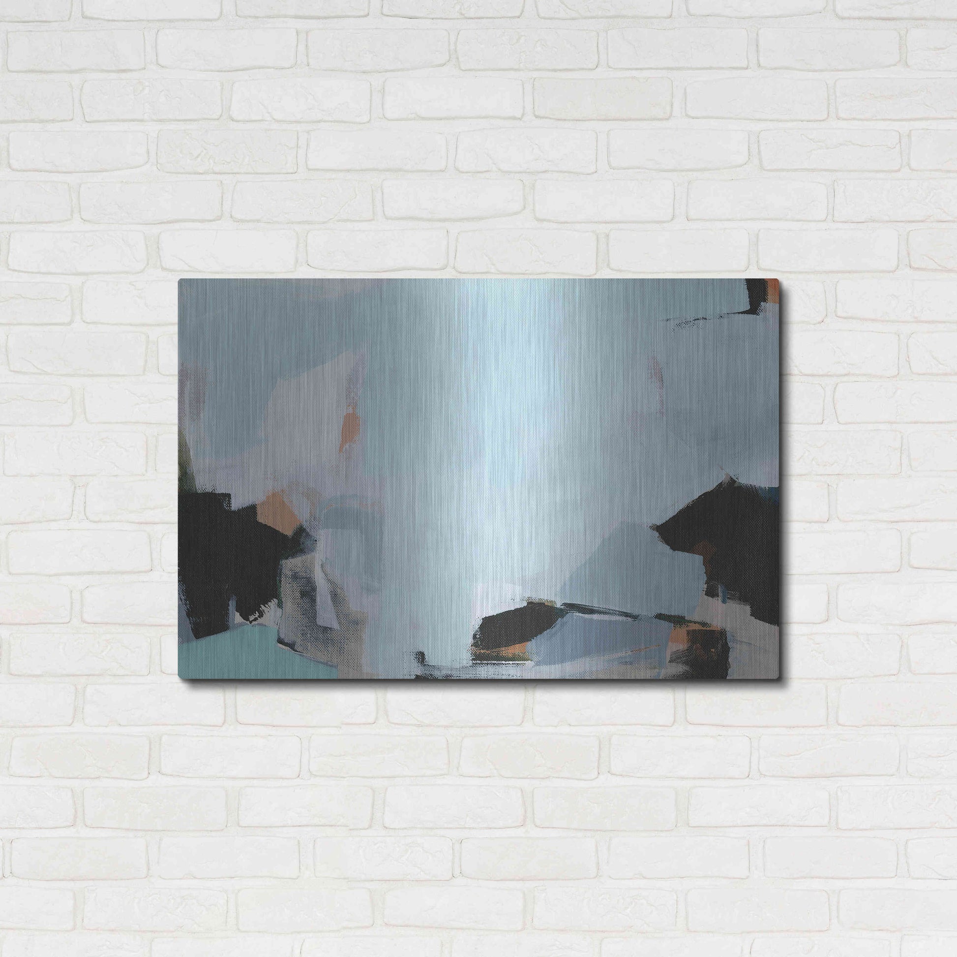 Luxe Metal Art 'Iceberg' by Amanda Hawkins, Metal Wall Art,36x24