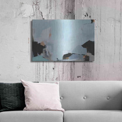 Luxe Metal Art 'Iceberg' by Amanda Hawkins, Metal Wall Art,36x24