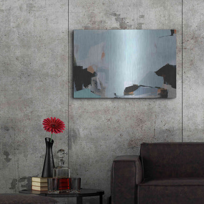 Luxe Metal Art 'Iceberg' by Amanda Hawkins, Metal Wall Art,36x24