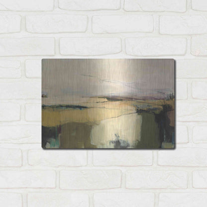 Luxe Metal Art 'Midcoast 1' by Amanda Hawkins, Metal Wall Art,16x12