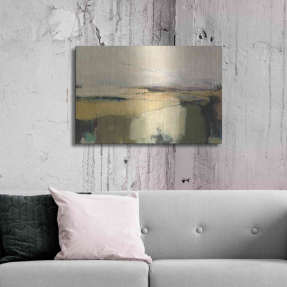 Luxe Metal Art 'Midcoast 1' by Amanda Hawkins, Metal Wall Art,36x24