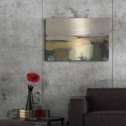 Luxe Metal Art 'Midcoast 1' by Amanda Hawkins, Metal Wall Art,36x24