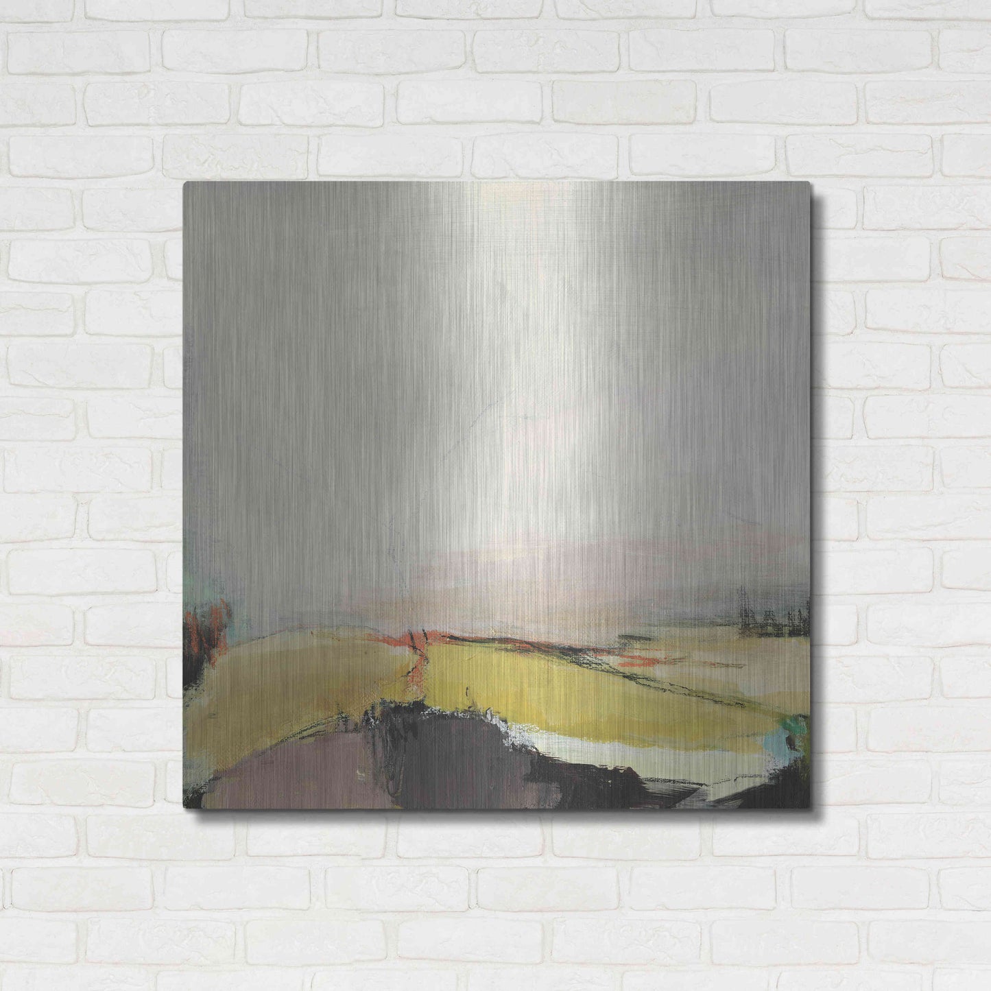 Luxe Metal Art 'Midcoast 2' by Amanda Hawkins, Metal Wall Art,36x36