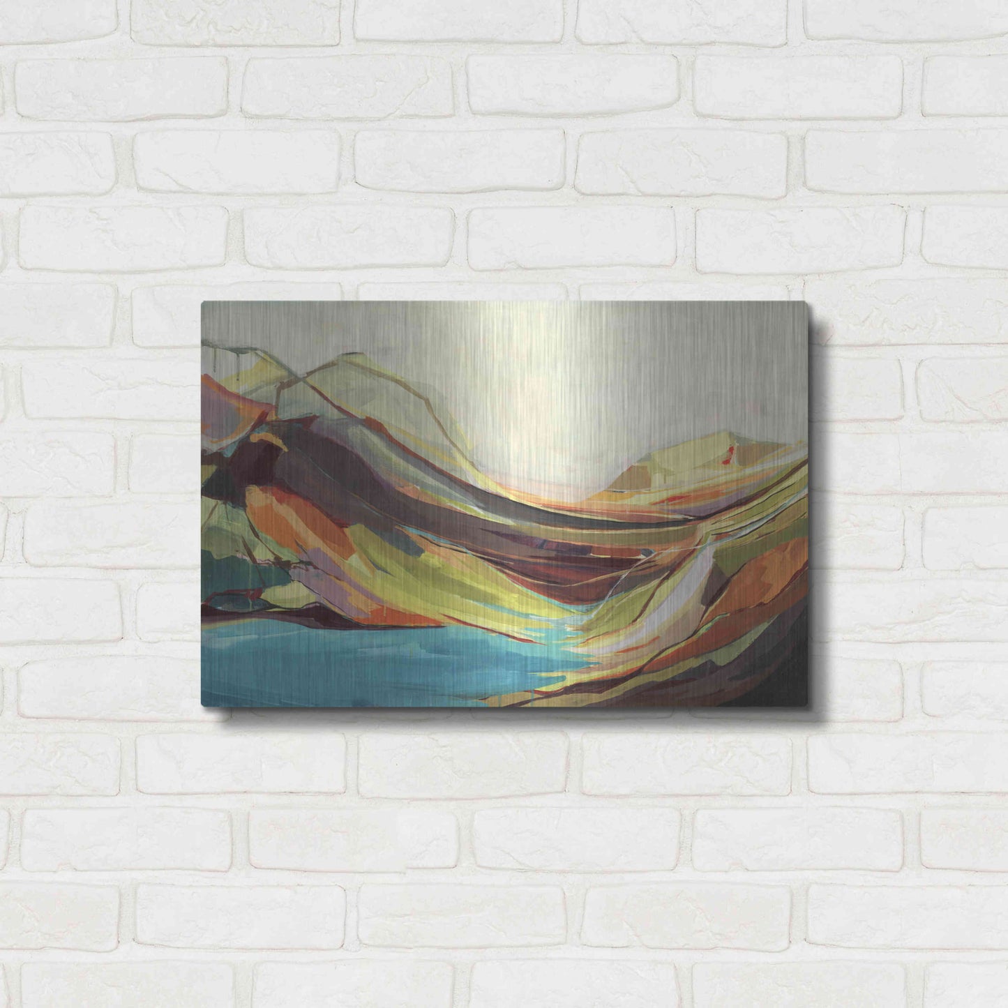Luxe Metal Art 'Mount Desert Isle' by Amanda Hawkins, Metal Wall Art,24x16