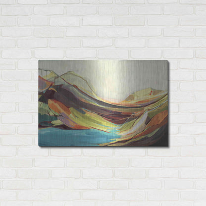 Luxe Metal Art 'Mount Desert Isle' by Amanda Hawkins, Metal Wall Art,36x24