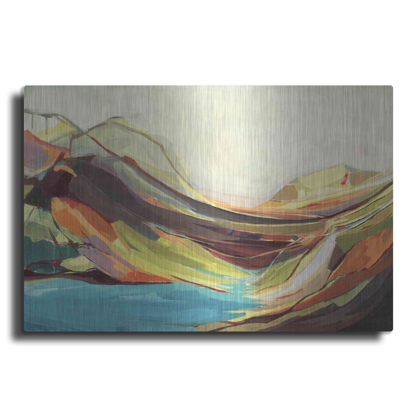 Luxe Metal Art 'Mount Desert Isle' by Amanda Hawkins, Metal Wall Art