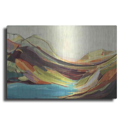 Luxe Metal Art 'Mount Desert Isle' by Amanda Hawkins, Metal Wall Art
