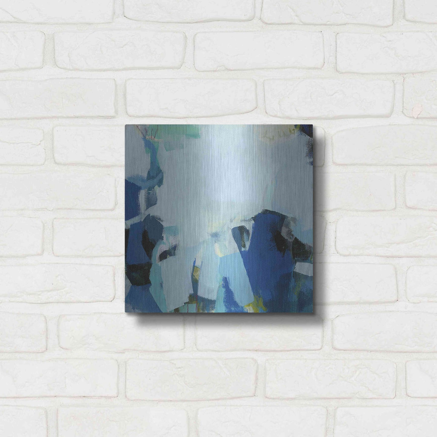 Luxe Metal Art 'Tide Pools' by Amanda Hawkins, Metal Wall Art,12x12