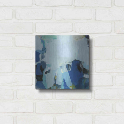 Luxe Metal Art 'Tide Pools' by Amanda Hawkins, Metal Wall Art,12x12