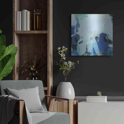 Luxe Metal Art 'Tide Pools' by Amanda Hawkins, Metal Wall Art,24x24