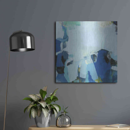 Luxe Metal Art 'Tide Pools' by Amanda Hawkins, Metal Wall Art,24x24