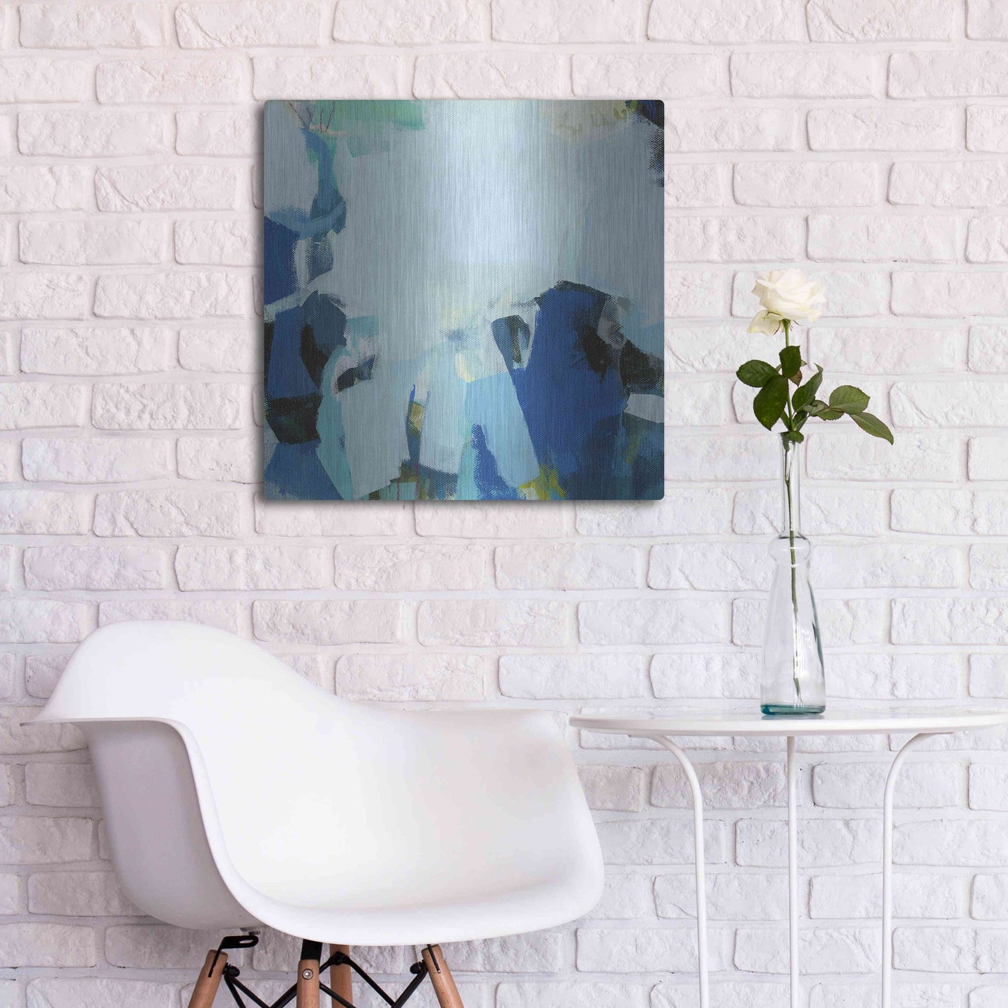 Luxe Metal Art 'Tide Pools' by Amanda Hawkins, Metal Wall Art,24x24