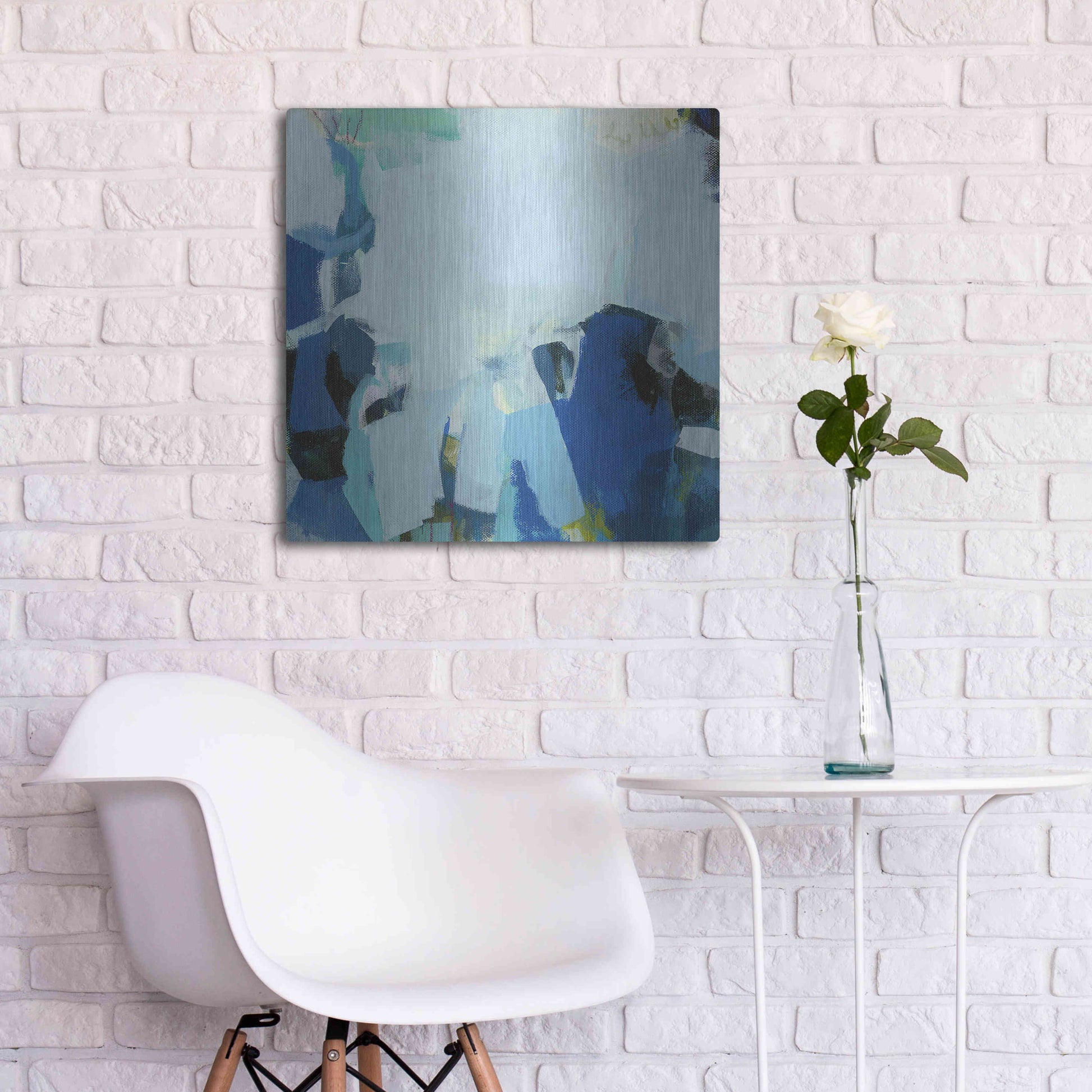 Luxe Metal Art 'Tide Pools' by Amanda Hawkins, Metal Wall Art,24x24