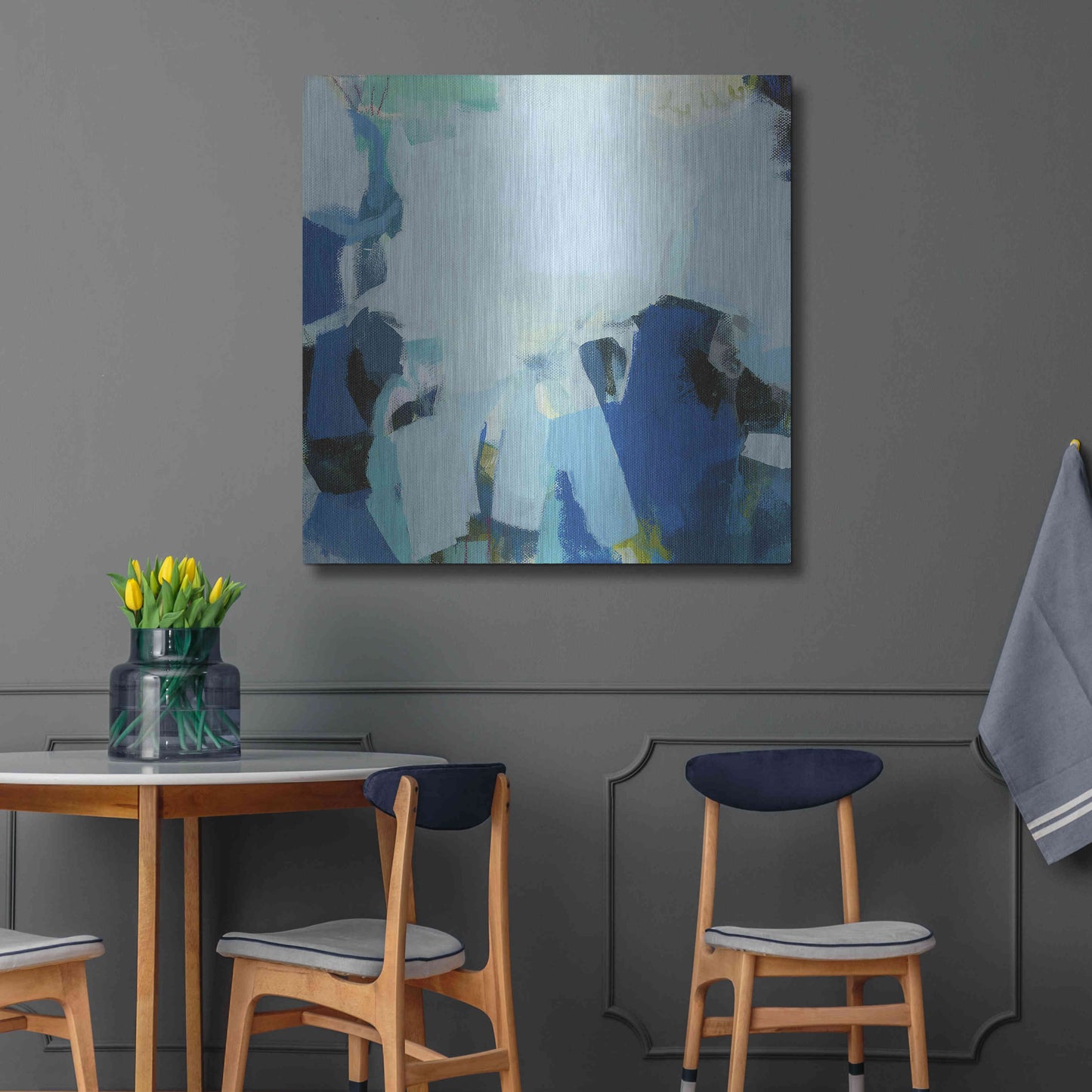 Luxe Metal Art 'Tide Pools' by Amanda Hawkins, Metal Wall Art,36x36