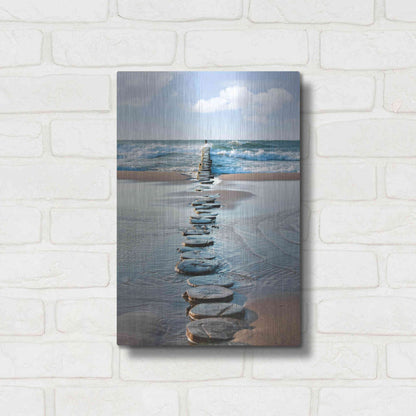 Luxe Metal Art 'Stepping Stones' Metal Wall Art,12x16
