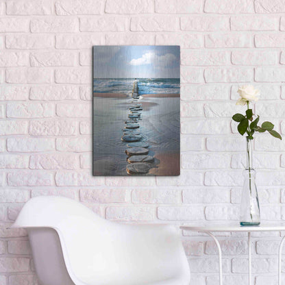 Luxe Metal Art 'Stepping Stones' Metal Wall Art,16x24