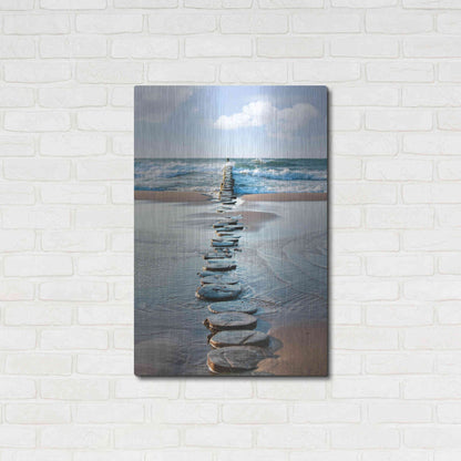 Luxe Metal Art 'Stepping Stones' Metal Wall Art,24x36