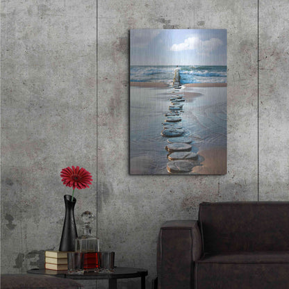 Luxe Metal Art 'Stepping Stones' Metal Wall Art,24x36
