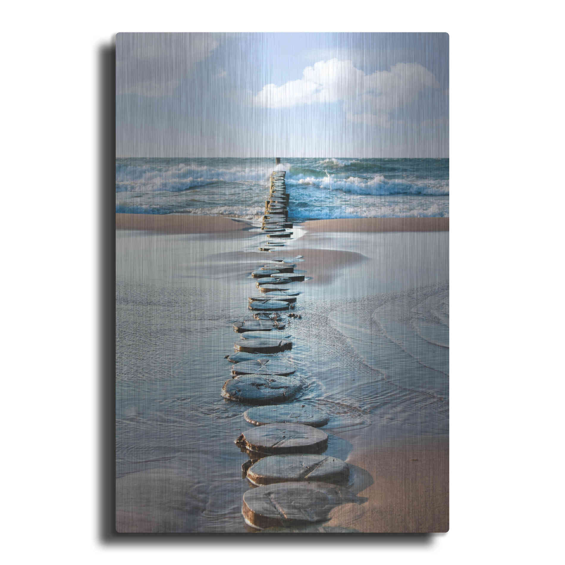 Luxe Metal Art 'Stepping Stones' Metal Wall Art