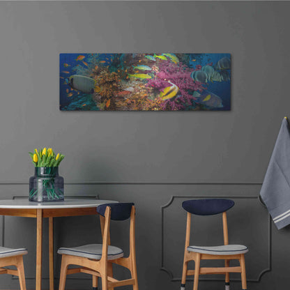 Luxe Metal Art 'Passage to Sea' Metal Wall Art,48x16