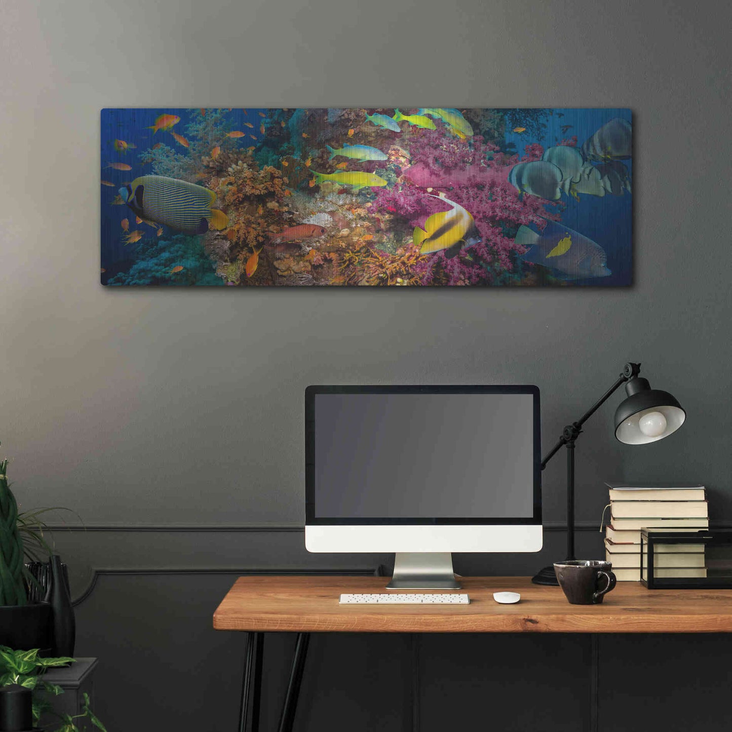 Luxe Metal Art 'Passage to Sea' Metal Wall Art,48x16